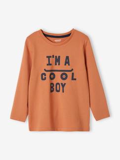 Menino 2-14 anos-T-shirts, polos-Camisola com mensagem gráfica, para menino