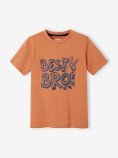 Menino 2-14 anos-T-shirt de mangas curtas com mensagem, para menino
