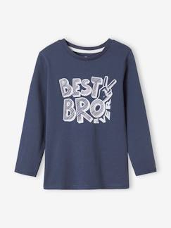 Menino 2-14 anos-T-shirts, polos-Camisola com mensagem gráfica, para menino