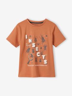 Menino 2-14 anos-T-shirt animais em puro algodão bio, para menino