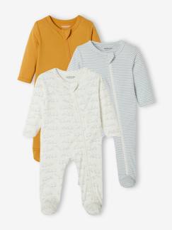 Bebé 0-36 meses-Pijamas, babygrows-Lote de 3 pijamas em jersey, para bebé