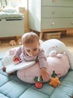 Almofada das Descobertas, para bebé CINZENTO ESCURO LISO COM MOTIV+laranja+rosa+VERDE ESCURO LISO COM MOTIVO 