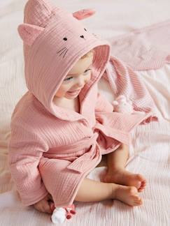 Têxtil-lar e Decoração-Roupa de banho-Roupões-Roupão animal personalizável, em gaze de algodão bio*,  para bebé