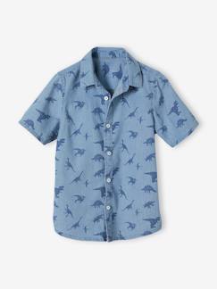 Menino 2-14 anos-Camisas-Camisa de mangas curtas, Dinossauros, para menino