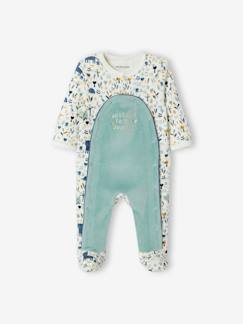 Bebé 0-36 meses-Pijamas, babygrows-Babygrow em veludo, para bebé menino, Oeko Tex®