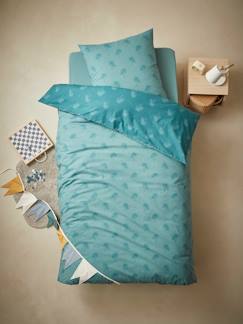 Têxtil-lar e Decoração-Roupa de cama criança-Conjunto capa de edredon + fronha de almofada para criança, Palmeiras