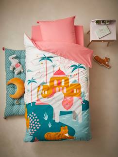 Têxtil-lar e Decoração-Roupa de cama criança-Conjunto capa de edredon + fronha de almofada para criança, Eden India, Oeko-Tex®