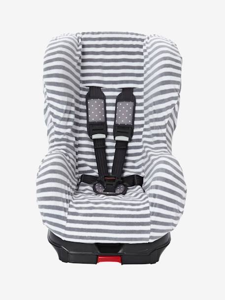 Capa elástica para cadeira-auto 0+/1 Denim estrelas+Riscas 