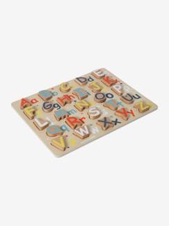 Brinquedos-Jogos educativos- Puzzles-Puzzle alfabeto maiúsculas/minúsculas, em madeira FSC®