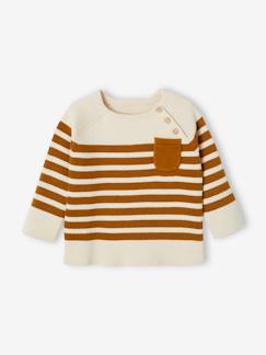 Bebé 0-36 meses-Camisolas, casacos de malha, sweats-Camisolas-Camisola estilo marinheiro, para bebé