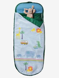 Móveis e Têxtil-Lar-Roupa de Cama criança-Saco-cama com colchão integrado, tema Safari Bus