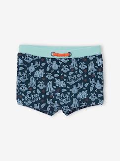 Bebé 0-36 meses-Fatos de banho, acessórios de praia-Calções de banho com dinossauros estampados, para bebé menino