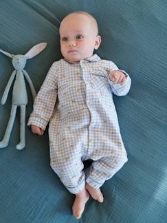 Vichy-Pijama em flanela de algodão, para bebé