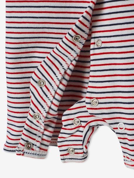 Lote de 2 pijamas-macacão, para bebé menino, Oeko Tex® BRANCO CLARO BICOLOR/MULTICOLO 