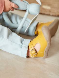 Calçado-Sapatos em pele suave para bebé, especial gatinhar