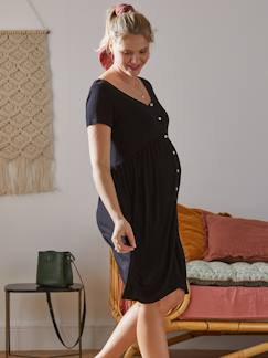 Roupa grávida-Vestidos-Vestido fluido e evolutivo, especial gravidez e amamentação