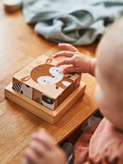 Brinquedos-Jogos educativos- Puzzles-Puzzle com 4 cubos, Floresta Encantada, em madeira FSC®