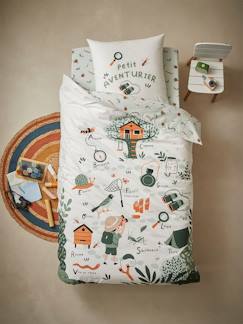 Têxtil-lar e Decoração-Roupa de cama criança-Capas de edredon-Conjunto capa de edredon + fronha de almofada para criança, Casa na Árvore, Oeko-Tex®