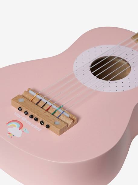 Guitarra em madeira FSC® ROSA MEDIO LISO COM MOTIVO 