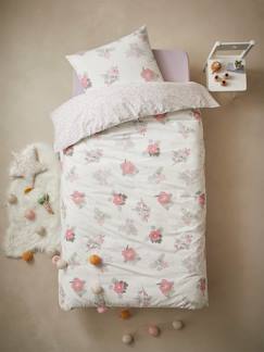 Têxtil-lar e Decoração-Conjunto capa de edredon + fronha de almofada para criança, Bouquet de Sonho