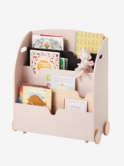 Quarto e Arrumação-Estante para livros com rodas, linha School