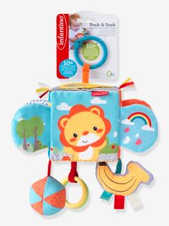 Brinquedos-Primeira idade-Bonecos-doudou, peluches e brinquedos em tecido-Cubo de atividades Selva - INFANTINO