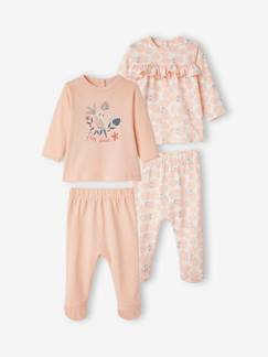 Bebé 0-36 meses-Pijamas, babygrows-Lote de 2 pijamas de 2 peças, para bebé menina, Oeko Tex®