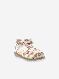 Calçado-Calçado bebé (17-26)-Bebé caminha menina (19-26)-Sabrinas, sapatos-Sandálias em pele, para bebé, Nonosti Iconique Nonorally da KICKERS®