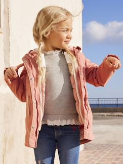 Menina 2-14 anos-Casacos, blusões-Parka 3 em 1 com capuz, enchimento em poliéster reciclado, para menina