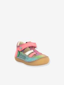 Calçado-Calçado bebé (17-26)-Bebé caminha menina (19-26)-Sandálias em pele, para bebé, Sushy Originel Softers da KICKERS®