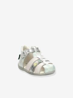 Calçado-Calçado bebé (17-26)-Bebé caminha menina (19-26)-Sabrinas, sapatos-Sandálias em pele, para bebé, Bigfly-2 Iconique Biboo da KICKERS®