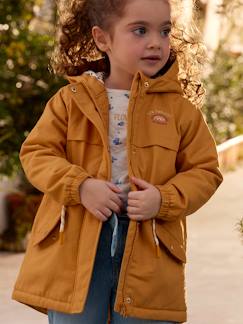 Menina 2-14 anos-Casacos, blusões-Parkas, sobretudos-Parka com capuz, enchimento em poliéster reciclado, para menina