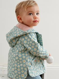 Bebé 0-36 meses-Blusões, ninhos-Blusões-Impermeável com capuz, para bebé menina