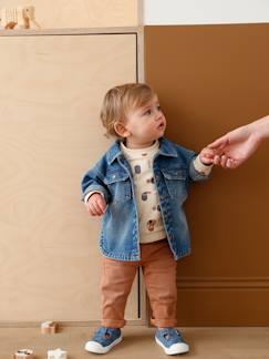 Bebé 0-36 meses-Blusões, ninhos-Blusões-Casaco de ganga para bebé