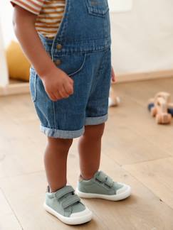 Calçado-Sapatilhas com barra autoaderente, em tecido, para bebé menino