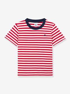 Menino 2-14 anos-T-shirts, polos-T-shirt de mangas curtas, em algodão, Petit Bateau