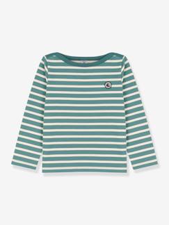 Menina 2-14 anos-T-shirts-Camisola estilo marinheiro, em algodão, Petit Bateau