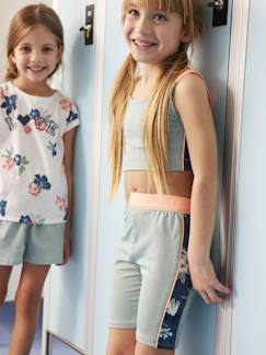 Menina 2-14 anos-Roupa de desporto-Conjunto de desporto, soutien e calções justos, para menina