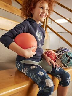 Menina 2-14 anos-Roupa de desporto-Leggings de desporto modelo corsários, em matéria técnica, para menina