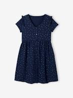 Vestido em gaze de algodão, especial gravidez e amamentação AZUL VIVO ESTAMPADO+azul-ganga+branco+VERDE MEDIO LISO 