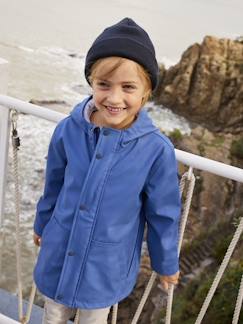 Menino 2-14 anos-Casacos, blusões-Impermeáveis-Impermeável com capuz e forro, para menino
