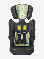 Cadeira-auto VERTBAUDET Kidsit+ grupo 1/2/3 Cinza estrelas+Verde triângulos 
