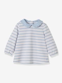 Bebé 0-36 meses-T-shirts-T-shirts-Camisola estilo marinheiro, da CYRILLUS, em algodão bio, para bebé