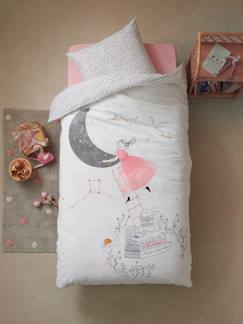 Têxtil-lar e Decoração-Roupa de cama criança-Conjunto capa de edredon + fronha de almofada para criança, To The Moon