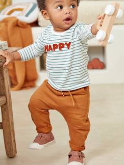 Bebé 0-36 meses-Calças, jeans-Calças em moletão, para bebé menino
