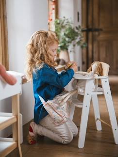 Brinquedos-Bonecos e bonecas-Bonecos e acessórios-Cadeira alta em madeira FSC®, para boneca