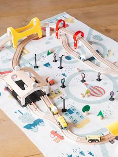 Brinquedos-Jogos de imaginação-Pista de comboio com 66 peças