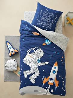 Têxtil-lar e Decoração-Conjunto capa de edredon + fronha de almofada para criança, tema Planetas
