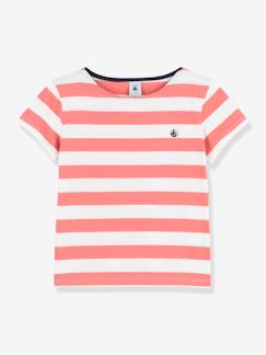 Menina 2-14 anos-T-shirts-T-shirts-T-shirt de mangas curtas, em algodão, Petit Bateau