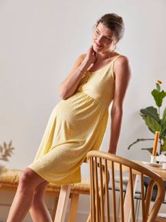 Roupa grávida-Vestidos-Vestido curto, de alças finas, especial gravidez e amamentação